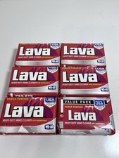 Lot of 6 Lava Soap Heavy-Duty Hand Cleaner pumice powered 5.75 oz NEW
