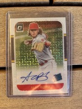 2021 Donruss Optic Alec Bohm White Mojo Prizm Auto /99 Rated Rookie RC