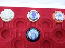 Assez Rare...4 Capsules de champagne René Jardin N*1, 17, 23, 29 . Cote 33