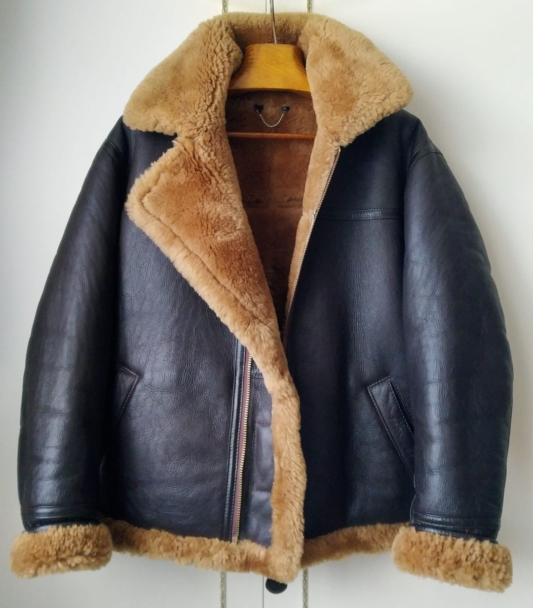 Irvin Sheepskin Flying Jacket by Aviation Leathercraft, Lightweight, Size 40