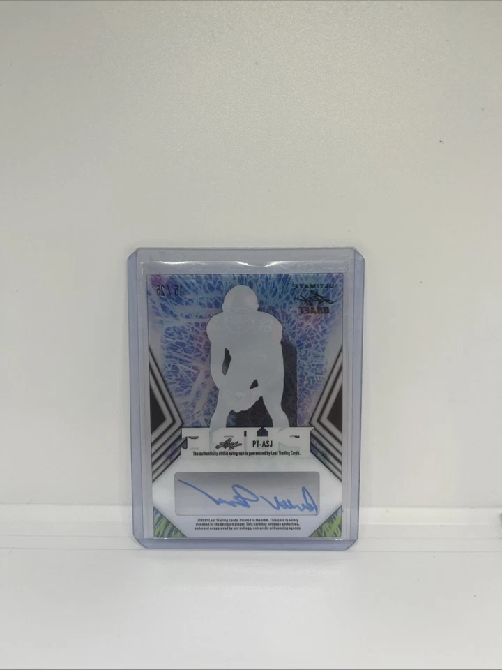 2021 Leaf Ultimate Draft - #PT-ASJ Asante Samuel Jr Bronze Auto /25 - Image 2 of 2