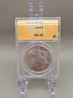 1923 $1 Peace Silver Dollar ANACS MS62