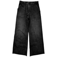 Pistola Penny Utility High Rise Wide Leg Jeans in Collins Washed Black - 28