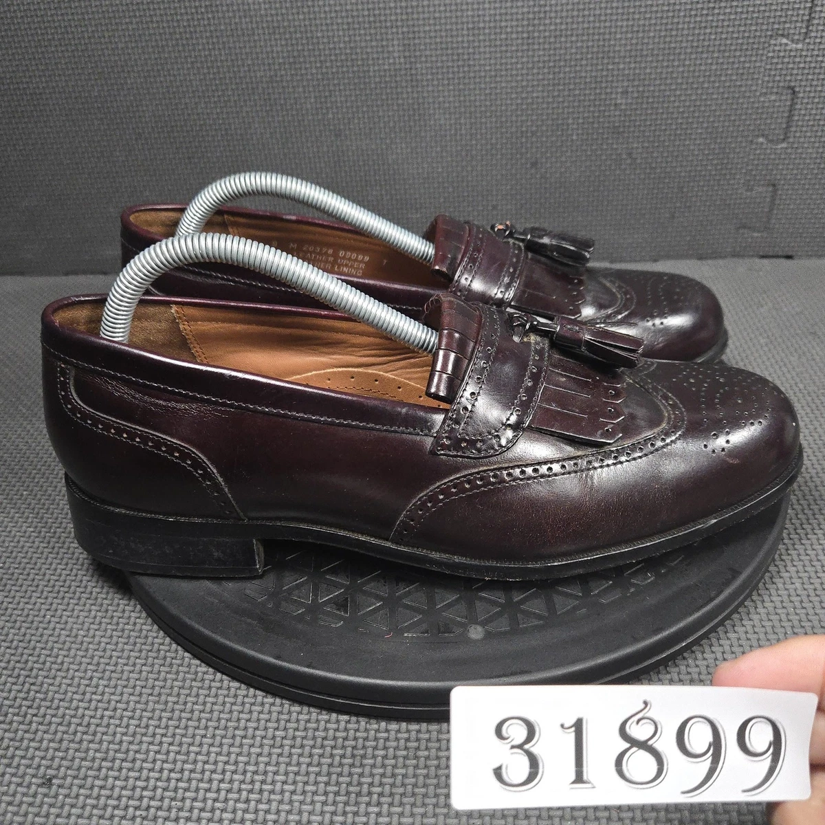 Bostonian USA brown wingtip 10 B/AA Bostonian Burgundy Wingtip Oxfords Foot Saver Full Leather  main image 3
