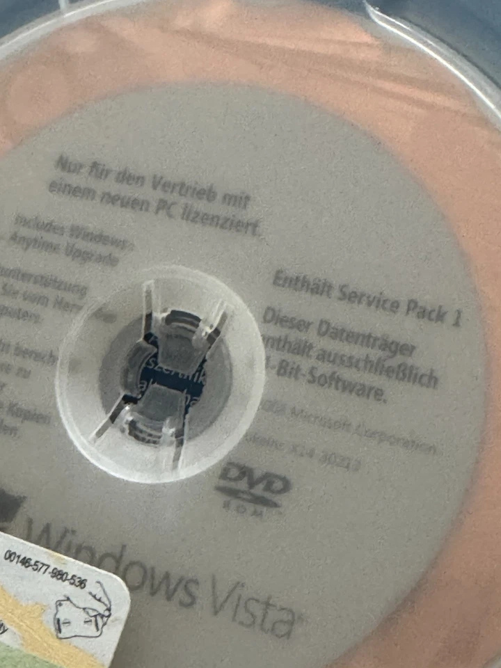Microsoft Windows Vista Business SP1 , 64Bit OEM / Deutsch mit MwSt-Rechnung - Bild 3 von 3