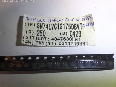 SN74LVC1G175DBVT,Single Dual Flip Flop,SMD,5Stck.