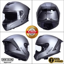 LS2 FF820 RAPID III MATT TITANIUM FULL FACE LIGHTWEIGHT MOTORCYCLE CRASH HELMET