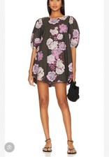 Free People Revolve Maye Poplin Tunic Dress Floral Midnight Combo NWT Medium