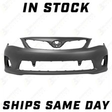 New Primered - Front Bumper Cover Fascia For 2011 2012 2013 Toyota Corolla Sedan