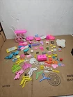 Vintage Barbie Accessories Lot Mattel Caboodle Hangers Skipper Hair Rollers Etc