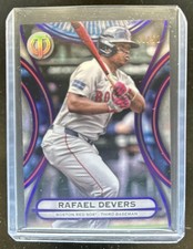 2025 Topps Tribute Rafael Devers Purple #/50 Red Sox