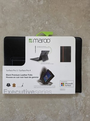 Maroo Executive Series Premium Leather Folio Case - Microsoft Surface Pro 3 or4