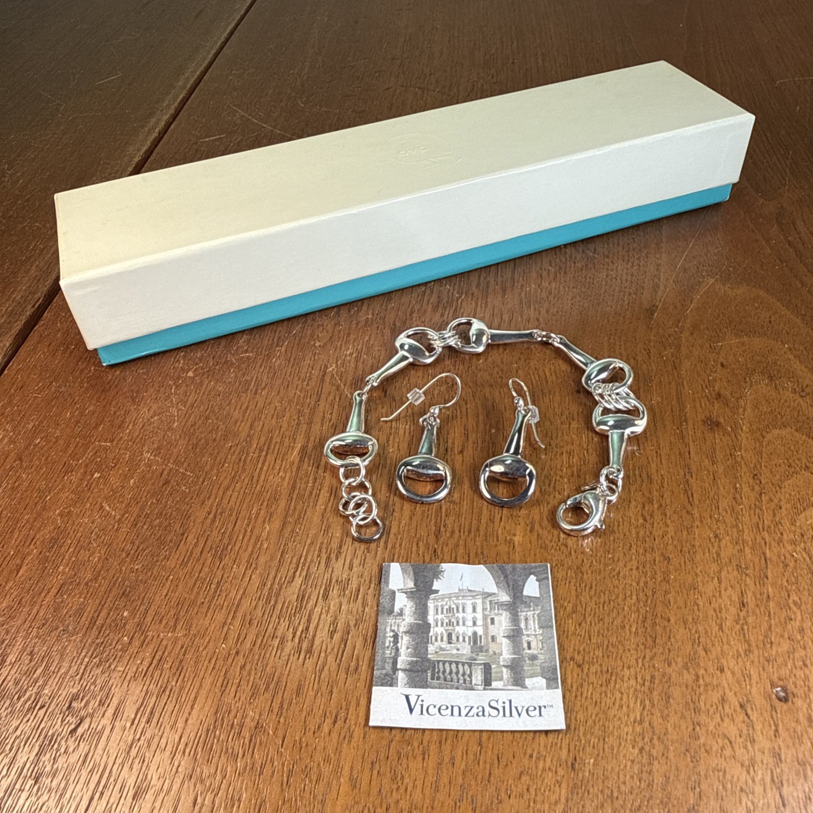 Sterling Silver Italy Snaffle Bit Style Bracelet … - image 13