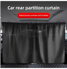 Car Privacy Curtains Universal Divider Curtain Between Rear Seat Auto Blackout