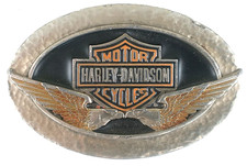 Harley Davidson Belt Buckle 1998 Double Eagle Cool Back Vintage USA AA1527