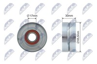 Spannrolle Keilrippenriemen FÜR Mitsubishi Passend FÜR Nissan Opel Renault
