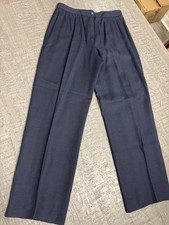 Evan-Picone Women  s Vintage Pleated Dress Pants Navy Size 10 USA Made ILGWU