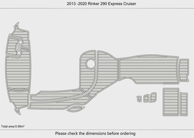 DuraEVA Seadek EVA Foam Boat flooring 2013 Rinker 290 Express Cruiser