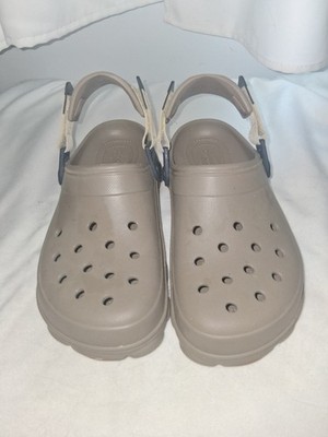 Crocs All Terrain Unisex  Mens 7 Womens 9 Khaki GREAT CONDITION!