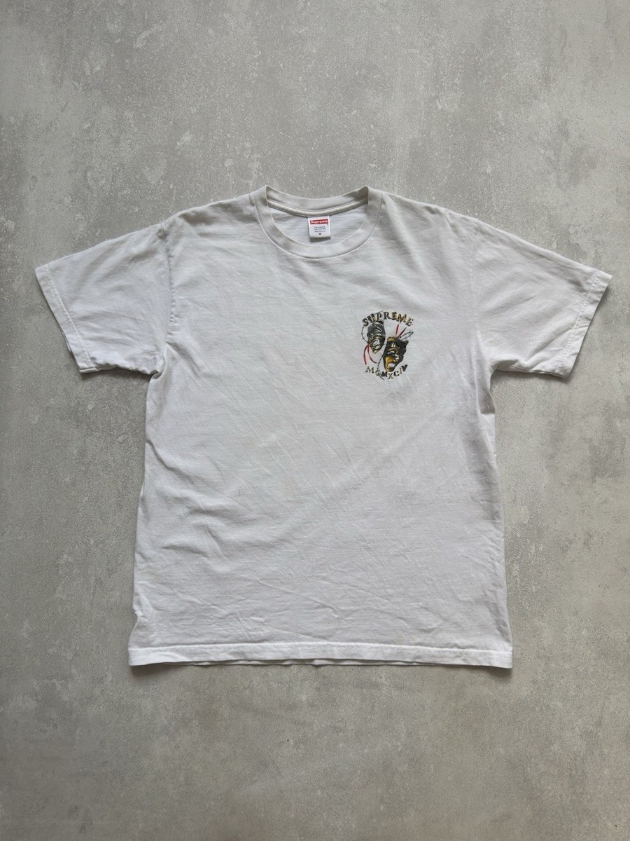 Supreme MCMXCIV Mask T-Shirt Big Logo Laugh Now Tee | eBay