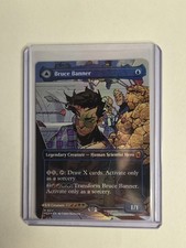 Magic the Gathering Bruce Banner / Incredible Hulk Boarderless Holo (0331)