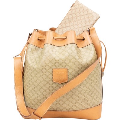 Celine Macadam Monogram Bucket Shoulder Bag Tasche