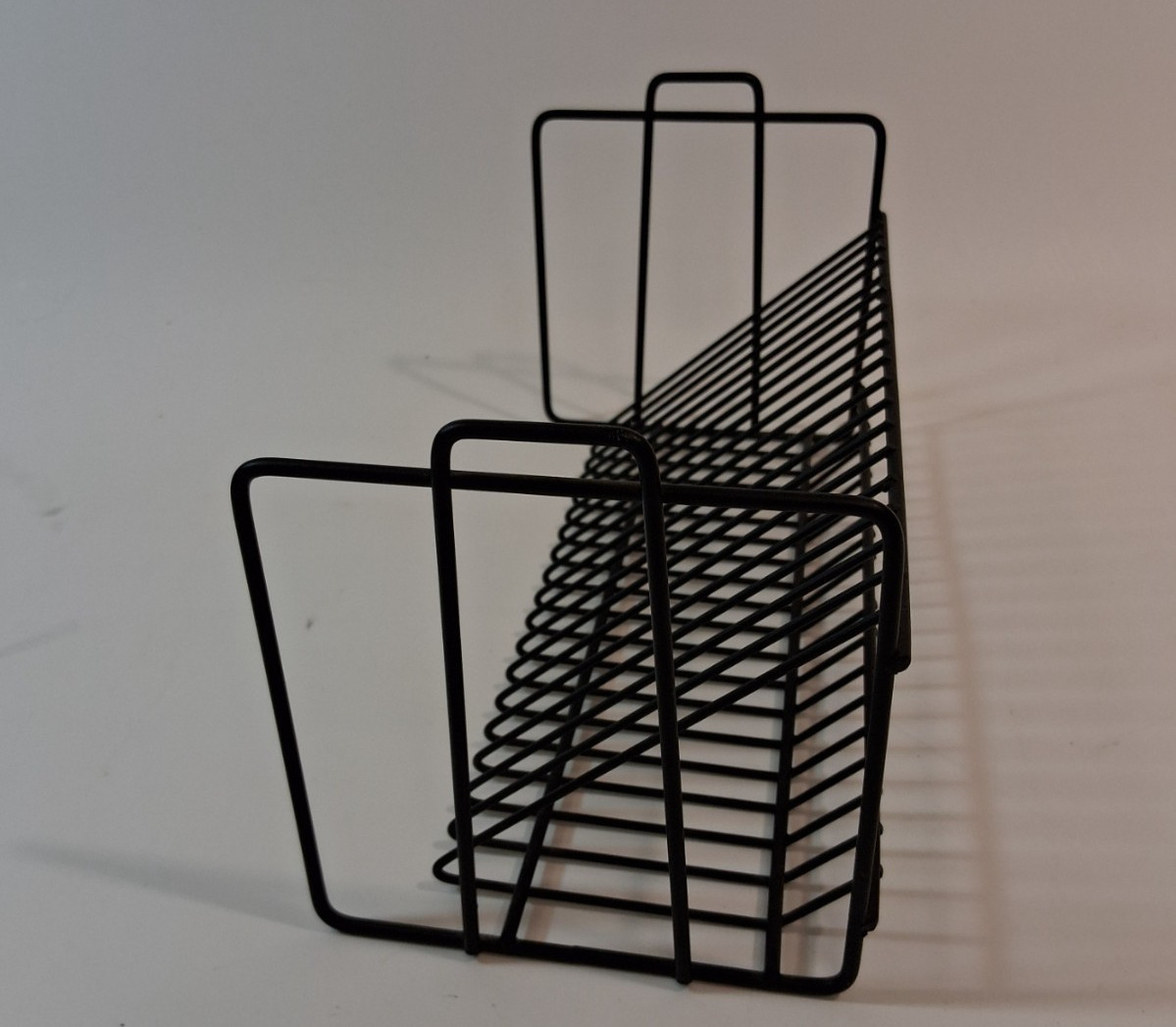 Metal Wire 20 CD Rack Stand Holder Organizer Organizer Desk Tabletop Black