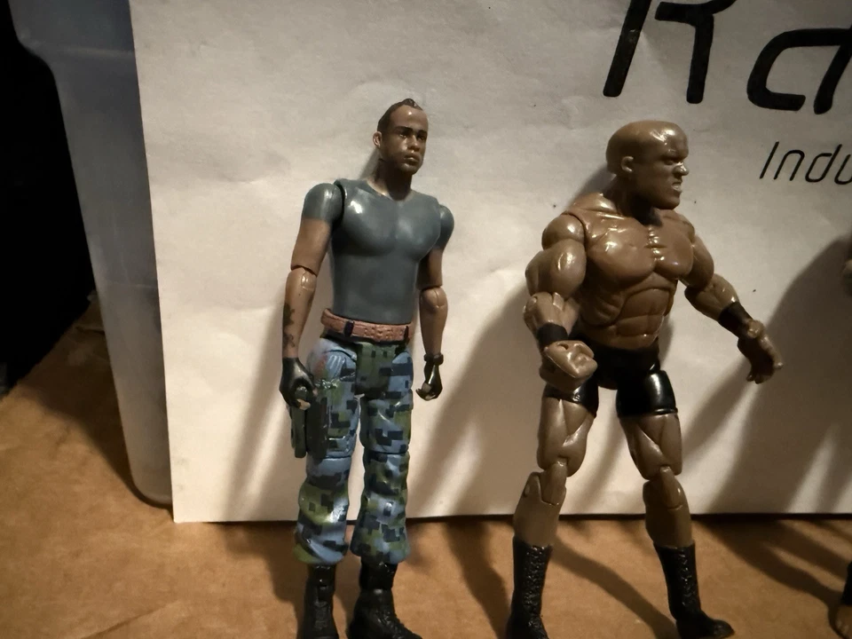 WWE JAKKS PACIFIC Build N Brawl Lot STONE COLD STEVE AUSTIN Others 3.75” 1:18 - Image 4 of 4