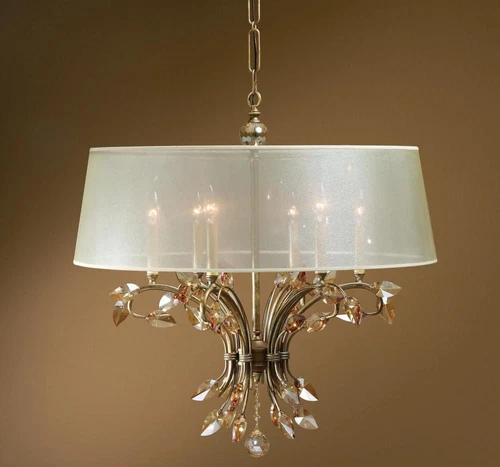 Burnished Gold Alenya 6 Light Single Tier Chandelier - Picture 1 of 1
