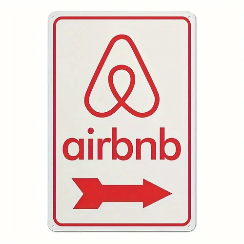 Vintage Airbnb Tin Metal Signs Home Décor 8x12 Wall,Easy to Install, Weatherproo