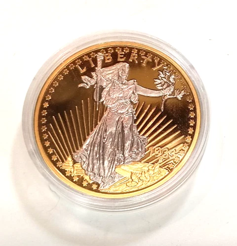 1933 Gold Double Eagle $20 Proof 24K Gold Layered Commemorative Coin