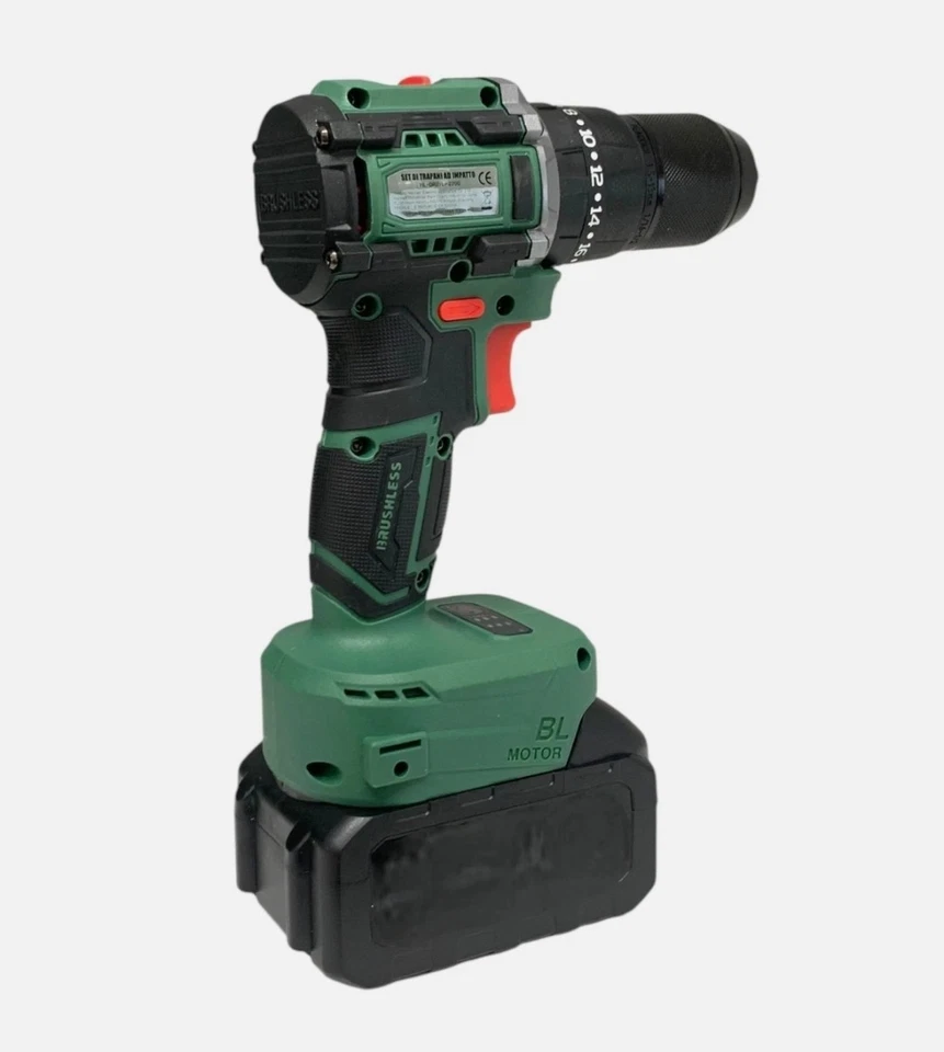 Trapano Avvitatore a Percussione con 2 Batterie 68V 6000mHa e Motore Brushless - Immagine 3 di 4
