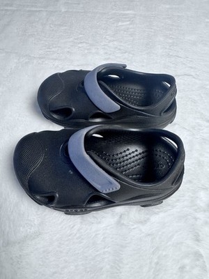 Crocs All Terrain Unisex Size 8 Black Slip On  Adjustable Clogs