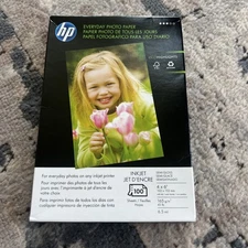 HP Genuine Everyday Photo Paper 100 Sheets 4x6 Semi Gloss Sealed