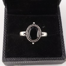 Black Onyx Gemstone 925 Sterling Silver Ring Handmade Jewelry Ring For Gift