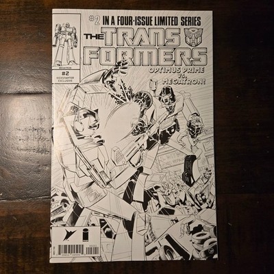Transformers #2 Kickstarter Compendium B&W Black and White Reprint - 1984 Series