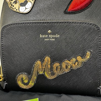 う*ま様 Kate Spade バッグ Kate Spade Cat's Meow Kiss Backpack Bag Run Wild Leopard Sequin