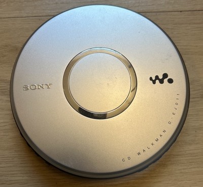 Sony D-EJ011 CD Walkman Portable CD Player Discman Silver Tested Working