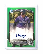Alessander De Bowman Chrome 2025 Green /99 Auto