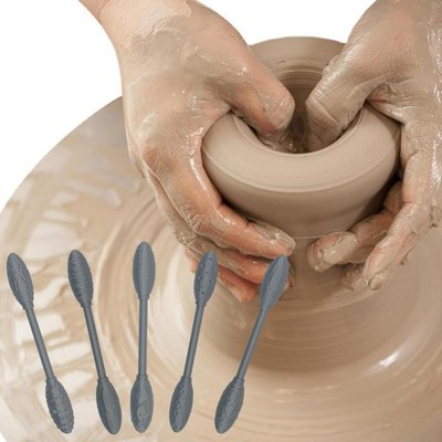 5Pcs Texture Tool Set For Art Projects, Oval Pattern Rollers Kit For DIY Cra!y!