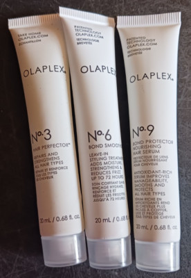 lot 3 Olaplex mini travel 20ml ea No. 3 No. 6 No. 9 new sealed