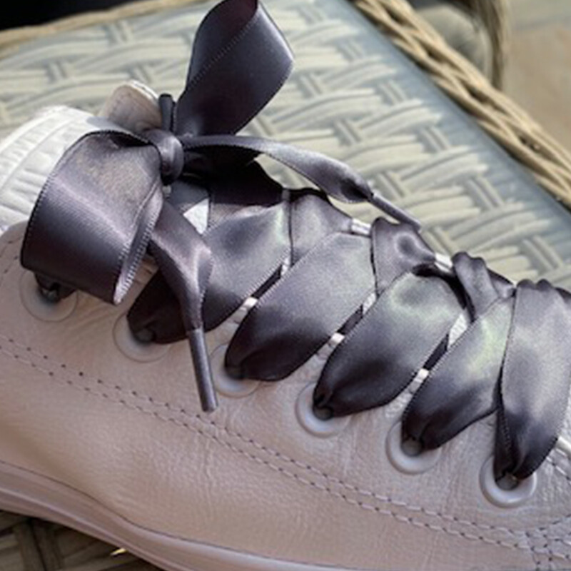 Flat Satin Ribbon Shoelaces My Ribbon Laces™ for Trainers, Dr
