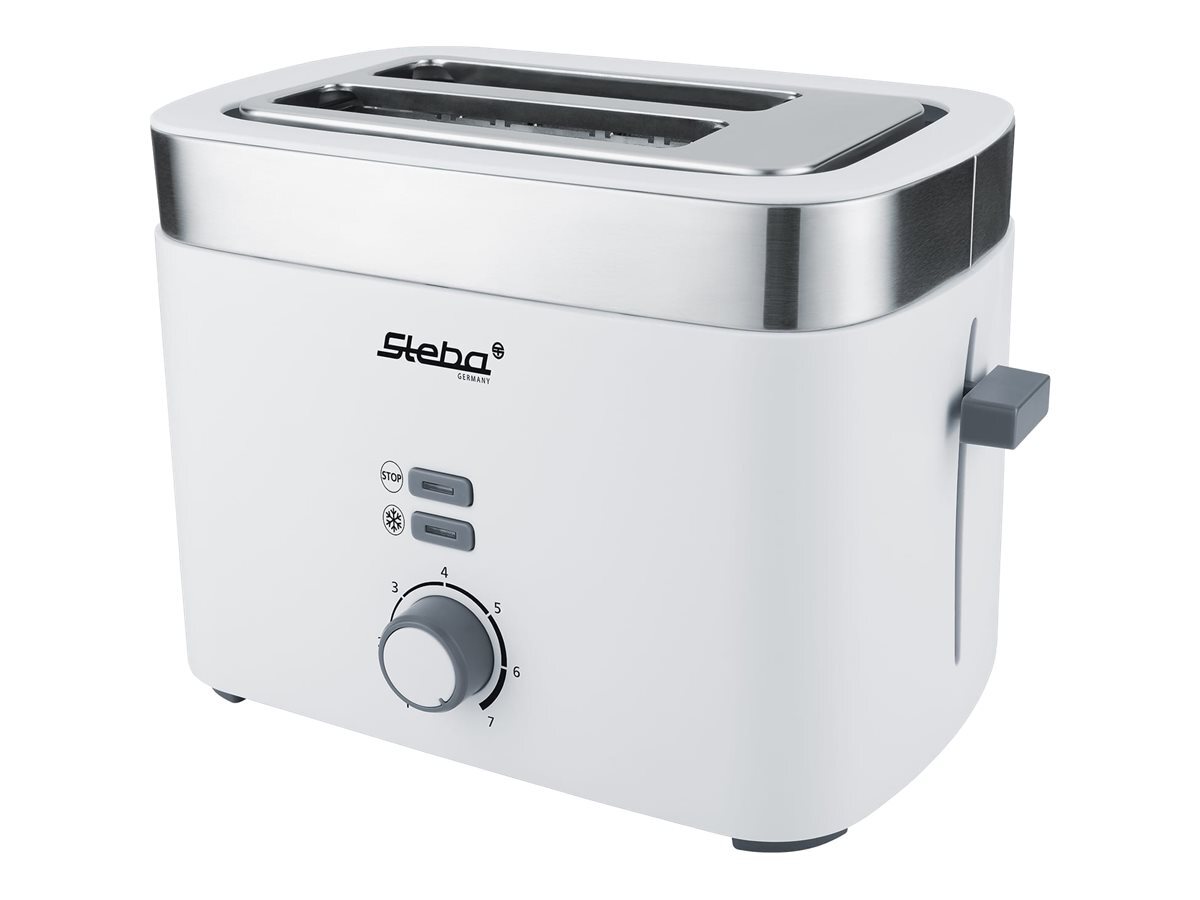 Steba TO 10 Bianco Doppel-Schlitztoaster Tostapane 049100