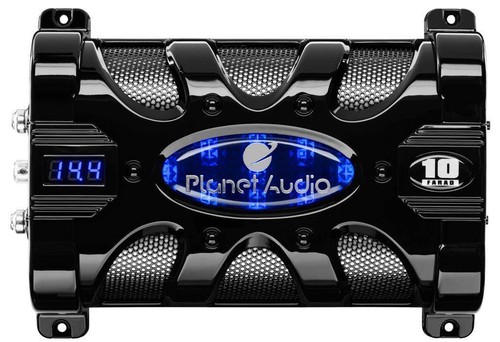 Planet Audio PC10F 10 Farad 20 Volt Digital LED Auto Audio Power Kondensator Kappe  - Bild 1 von 6