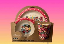 New Toddler Disney Minnie Mouse Plate Bowl Cup Utensils