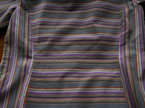Camisa ajustada a rayas de algodón manga larga frontal con botones Starington para mujer 38 - Imagen 6 de 8