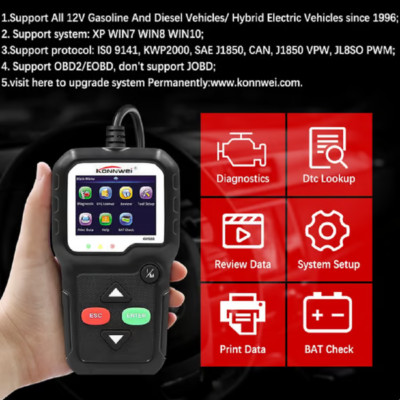 KONNWEI KW680 Car OBDII Diagnostic Scanner With 2.4 inch Colorful Screen