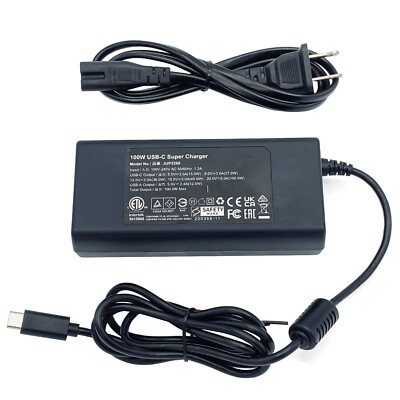 Genuine J5Create Power Supply Adapter USB-C TYPE-C 20V 5A 100W for MSI Laptop