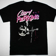 Carl Perkins Blue Singer Music T-shirt Black Unisex Tee S-5XL  XZ702