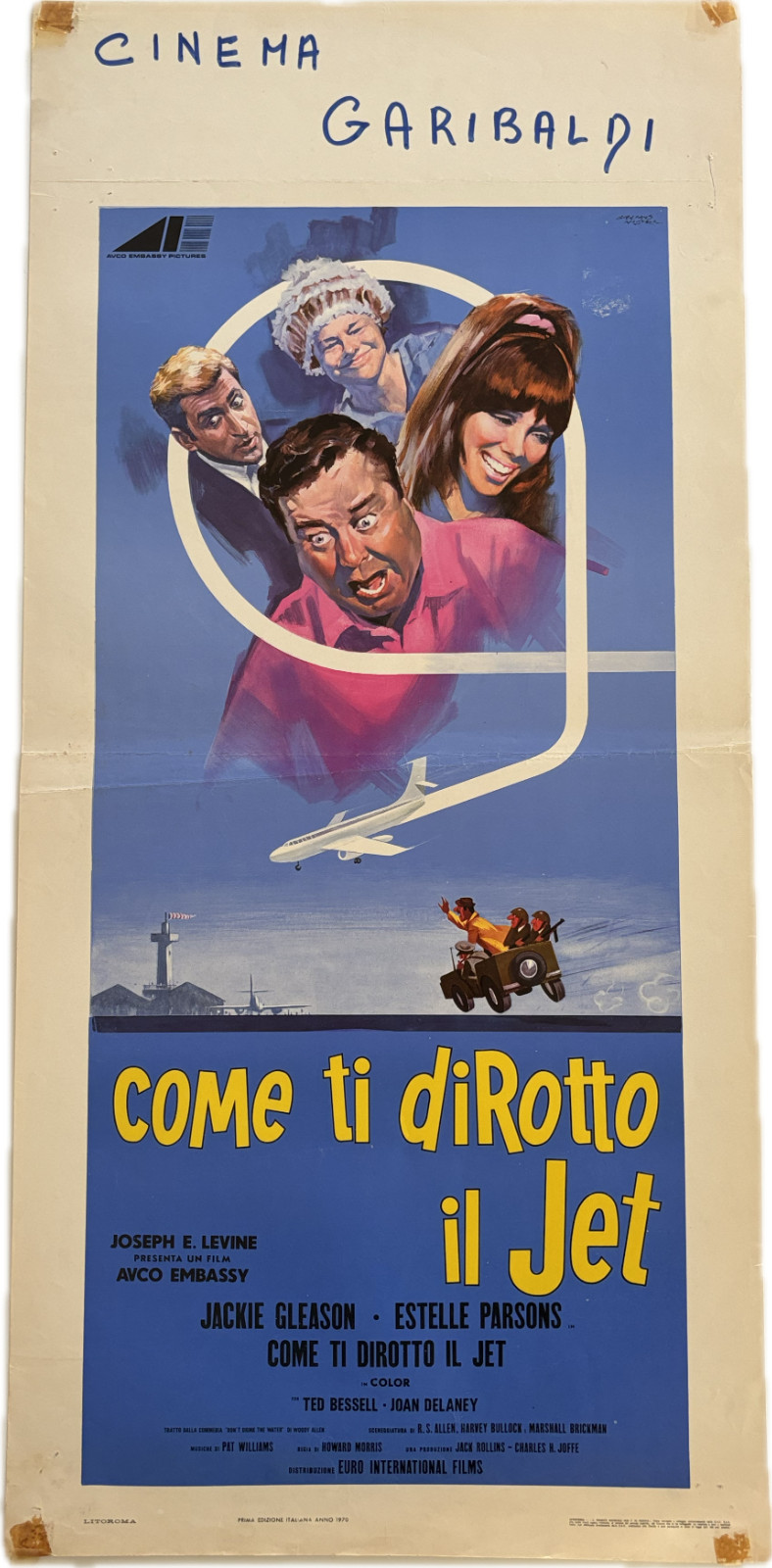 Locandina originale film Come ti dirotto il jet (1969) - Regia di Howard Morris